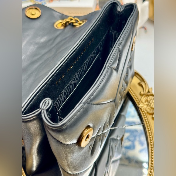 🆕 KURT GEIGER LONDON 🧿NWOT Leather Mini Kensington Rhinestone Eye Crossbody - Picture 13 of 15